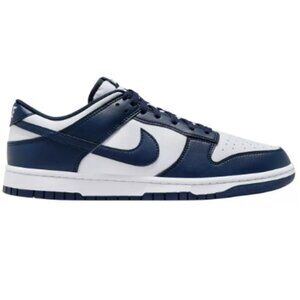 Nike Men's Dunk Low Shoes-Color: White/Midnight Navy